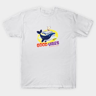 Good Vibes - Whale & Surf Dog T-Shirt